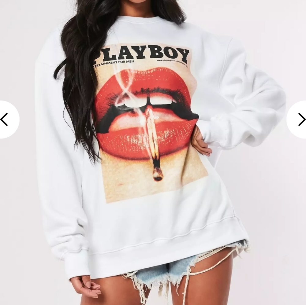 Un opened Playboy sweatshirt